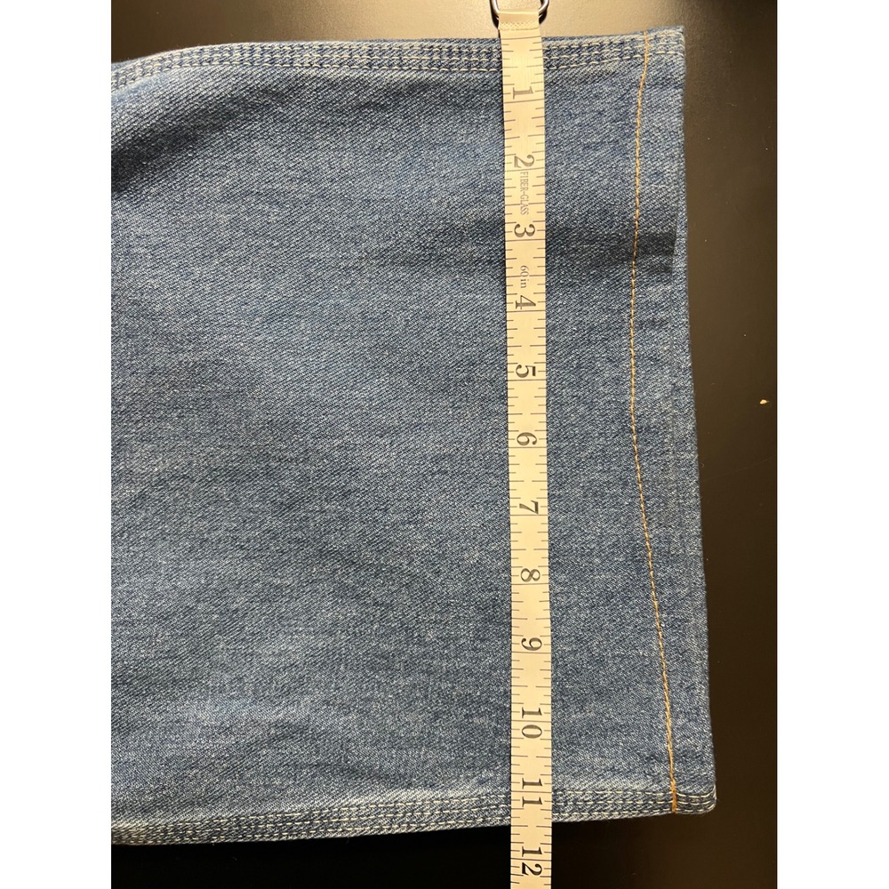 Dickies Men Denim Bib Overalls Medium Wash Indigo W4168E9 40x30 Workwear Regular - Picture 11 of 12